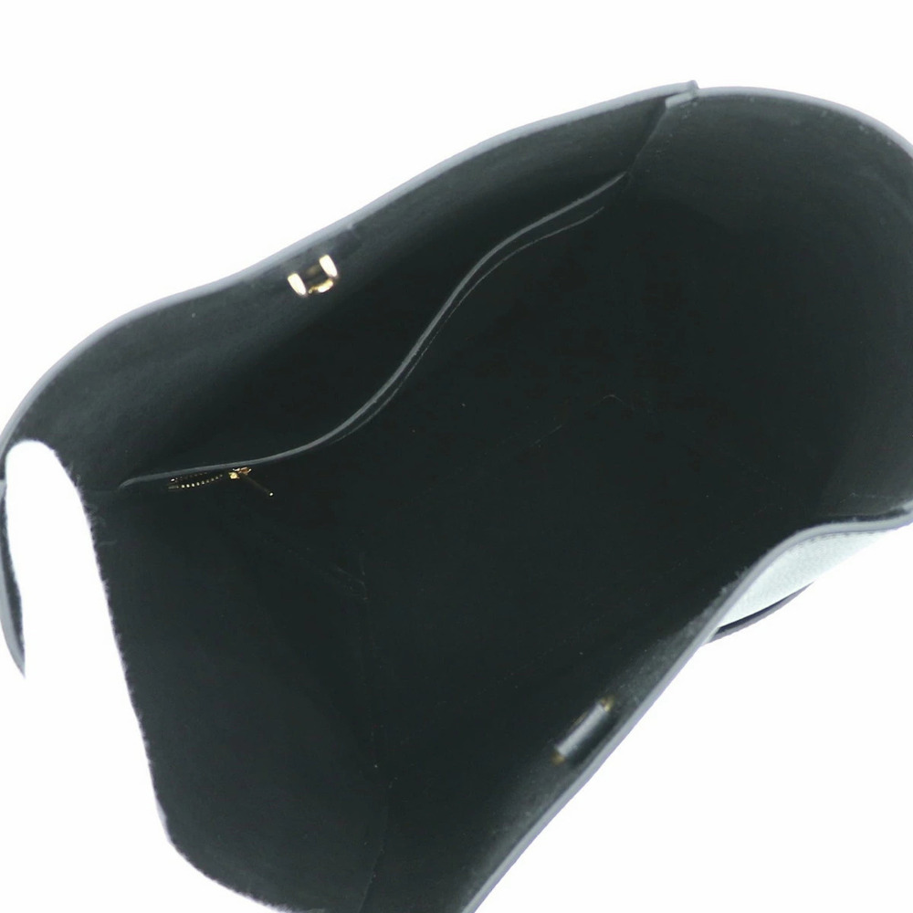 CELINE Sangle Bucket Shoulder Bag Leather Black - Picture 6 of 6